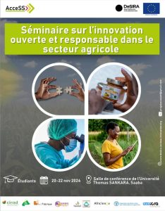 Tenue du séminaire sur l’innovation ouverte et responsable dans le secteur agricole